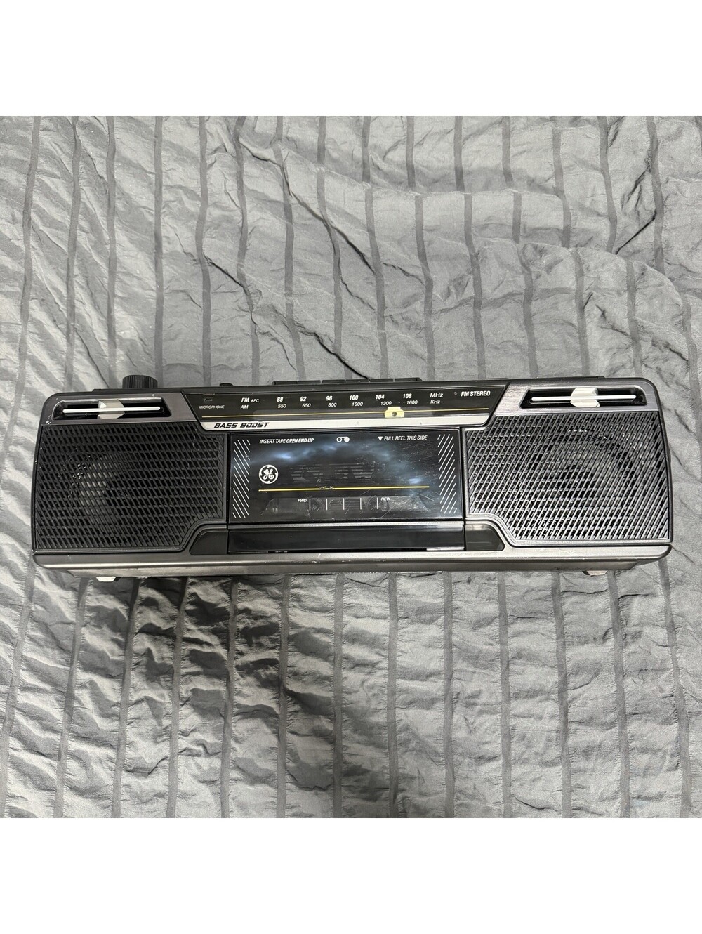VTG 80s General Electric Boombox Bass Boost Model 3-5624A